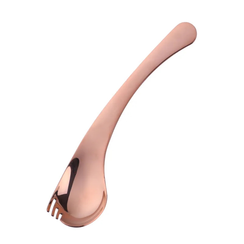2 In 1 Bend Handle Spork Soup Tableware 23