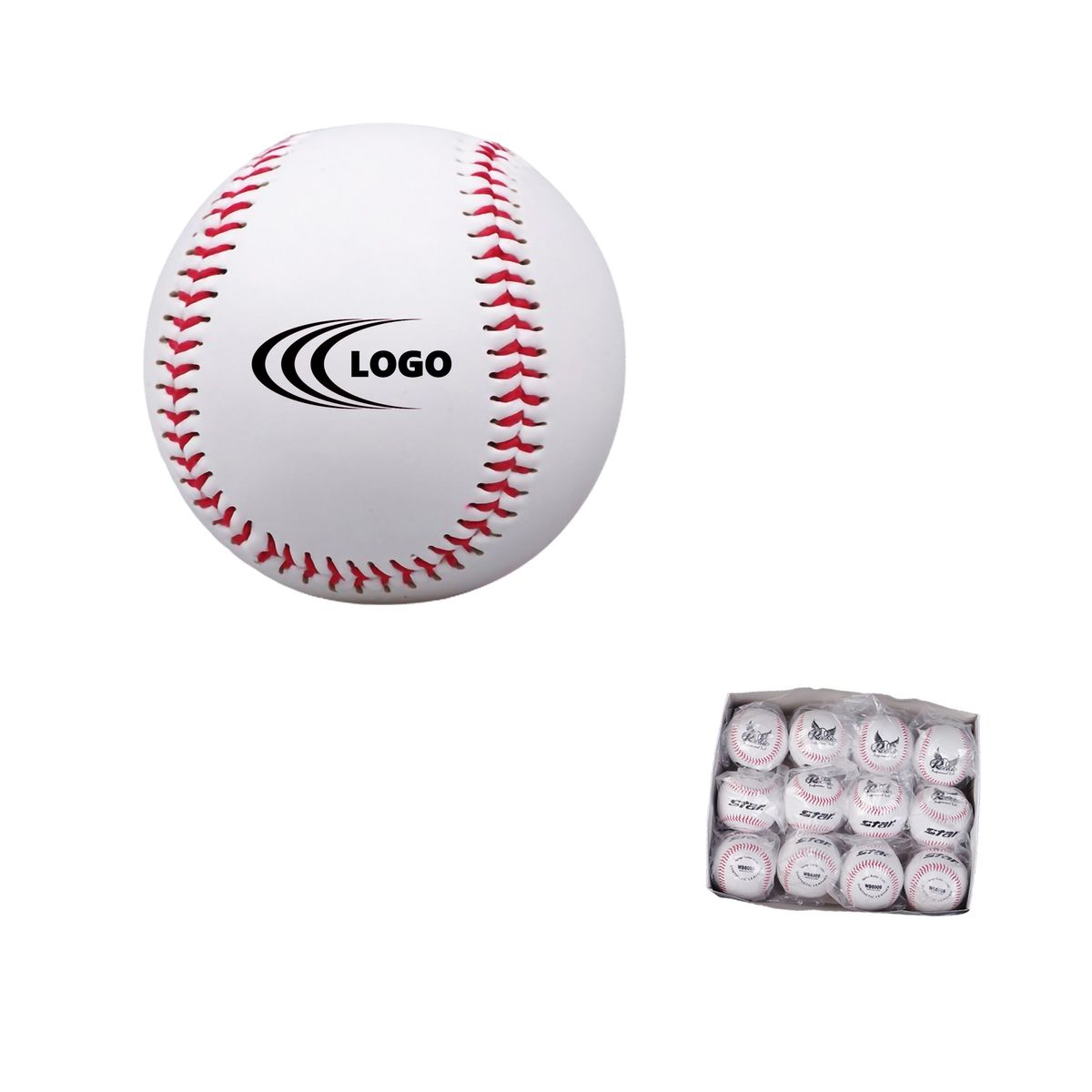 MOQ50 Custom Official Standard Practice 9 inch Hard Baseball 3
