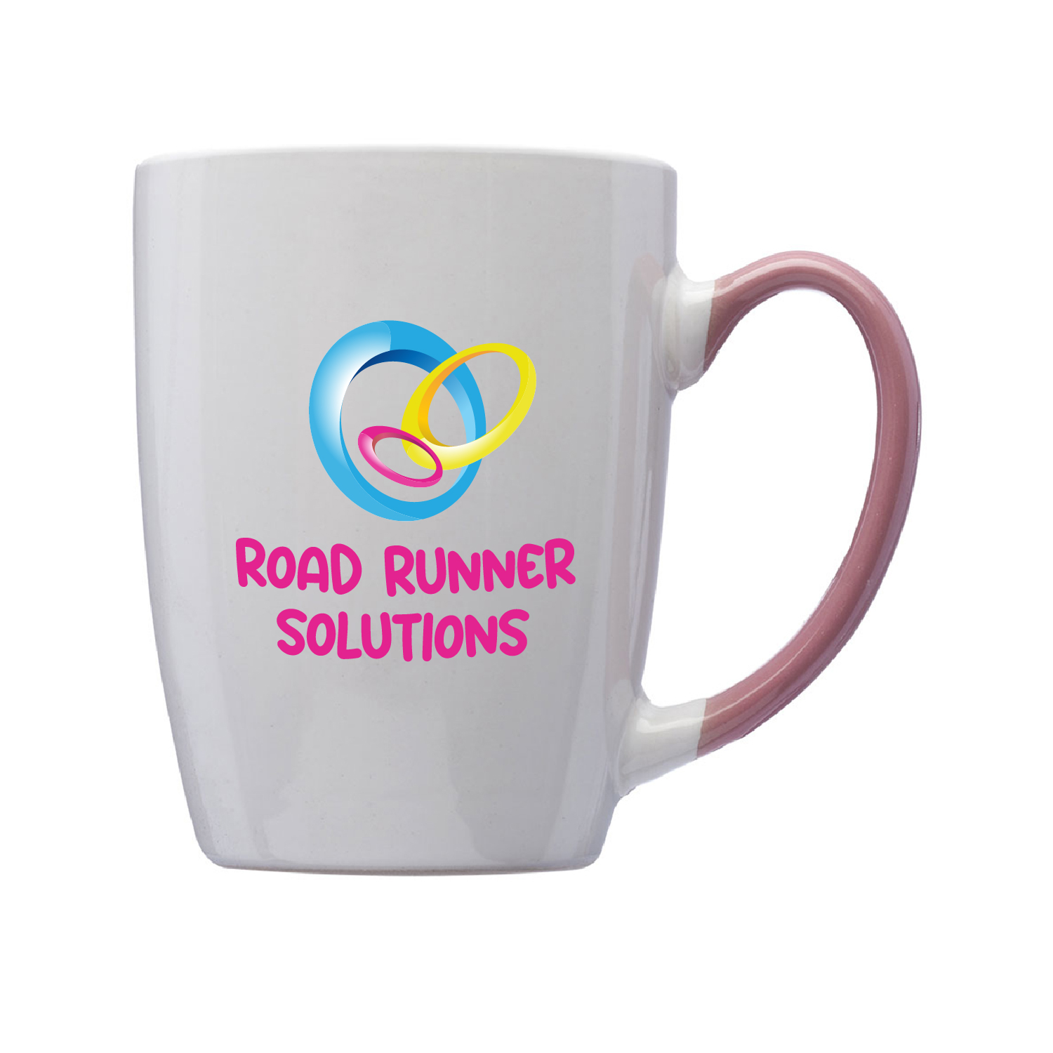 12 oz. Two Tone Ceramic Mug (Full Color Imprint)