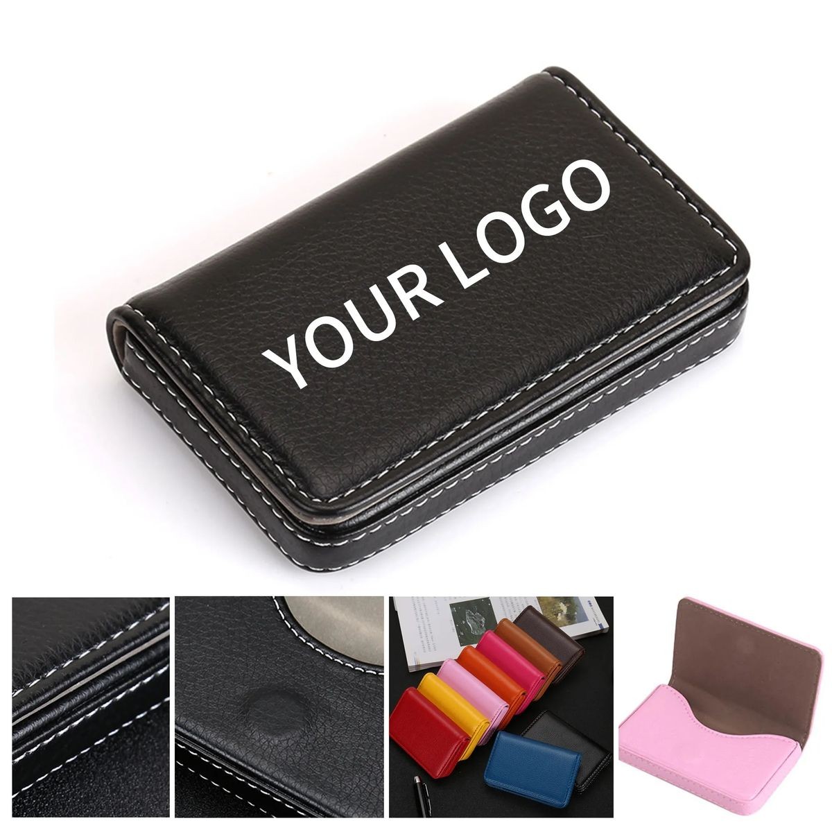 Compact PU Business Card Case