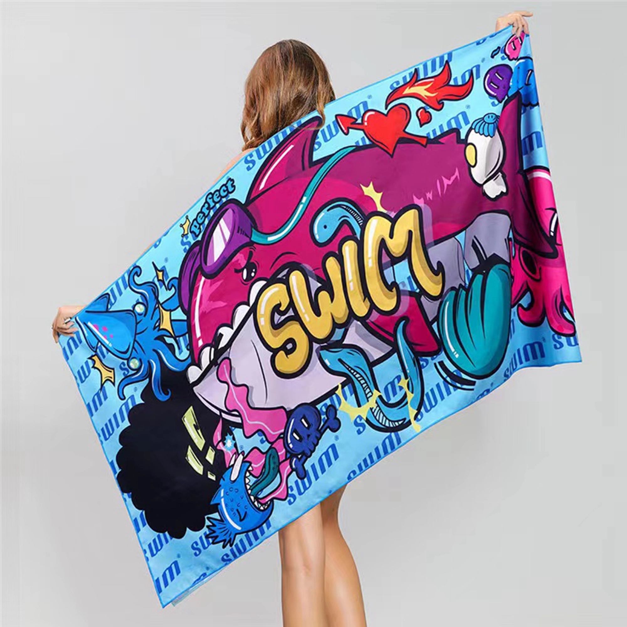 Double Faced Velvet Sports Quick Drying Towel 16