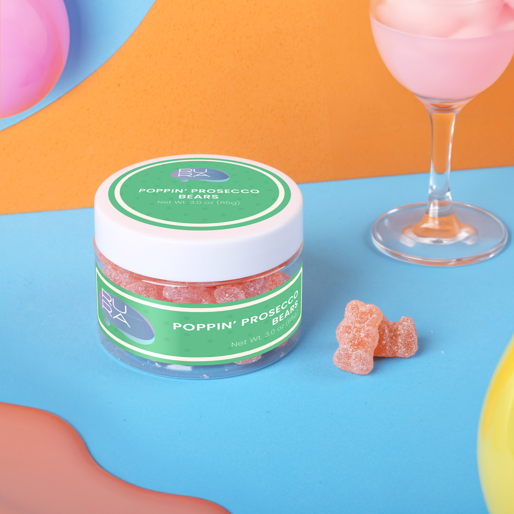 Poppin' Prosecco Bears : Small Jar 5