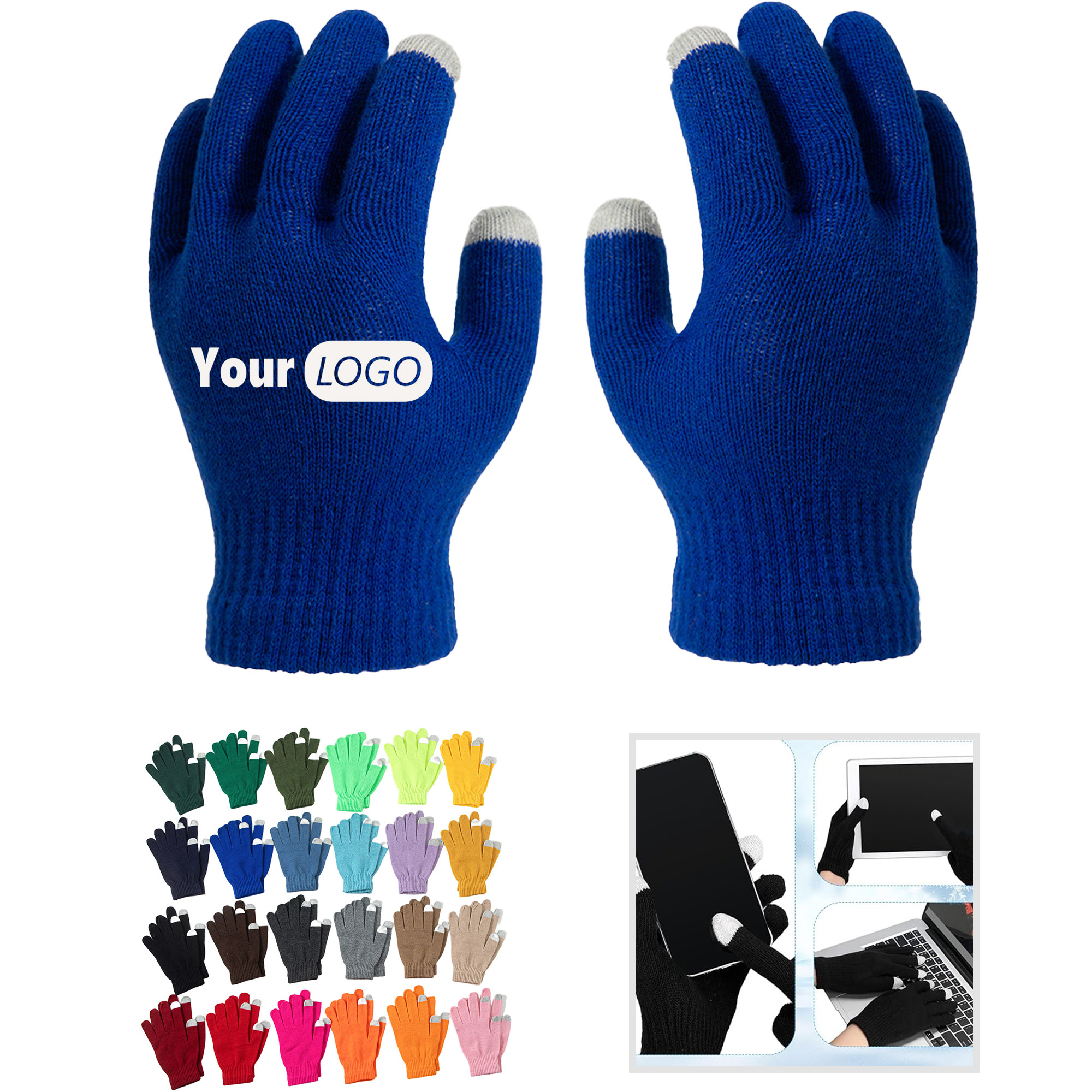 Stretchy Knit Touchscreen Gloves 9