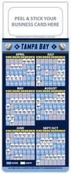 Baseball Schedule Magnet - Peel and Stick Business Card (3.5x9)