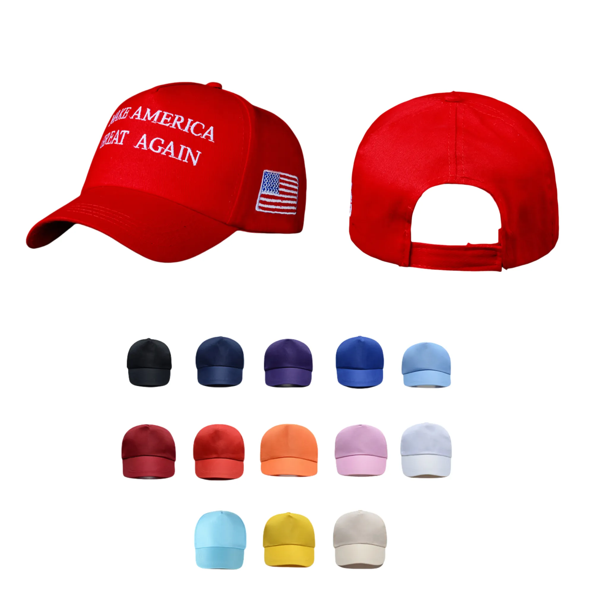 5 Panel Pure Cotton Baseball Caps 23