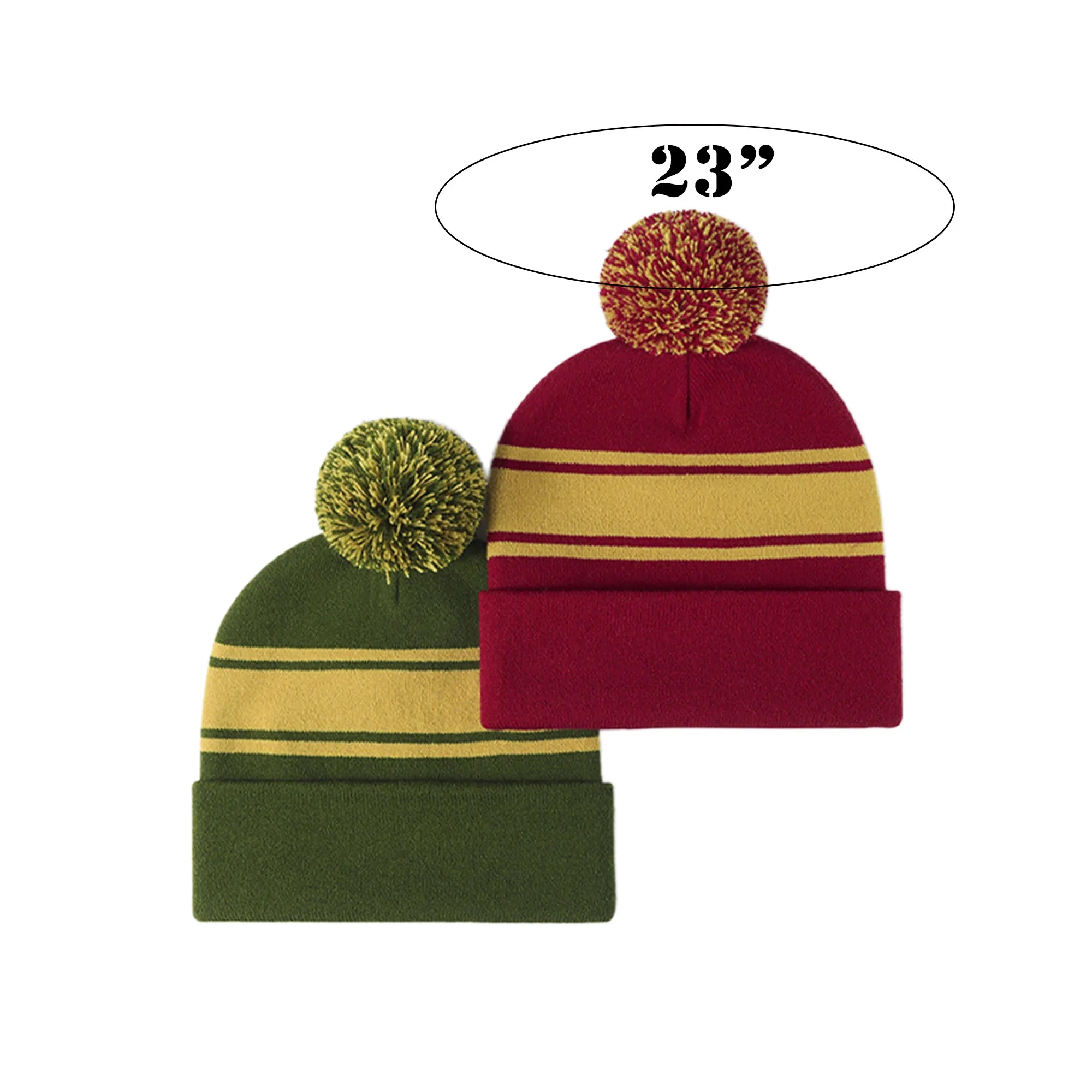 MOQ100 Knitted Beanie Cap With Hairball 7