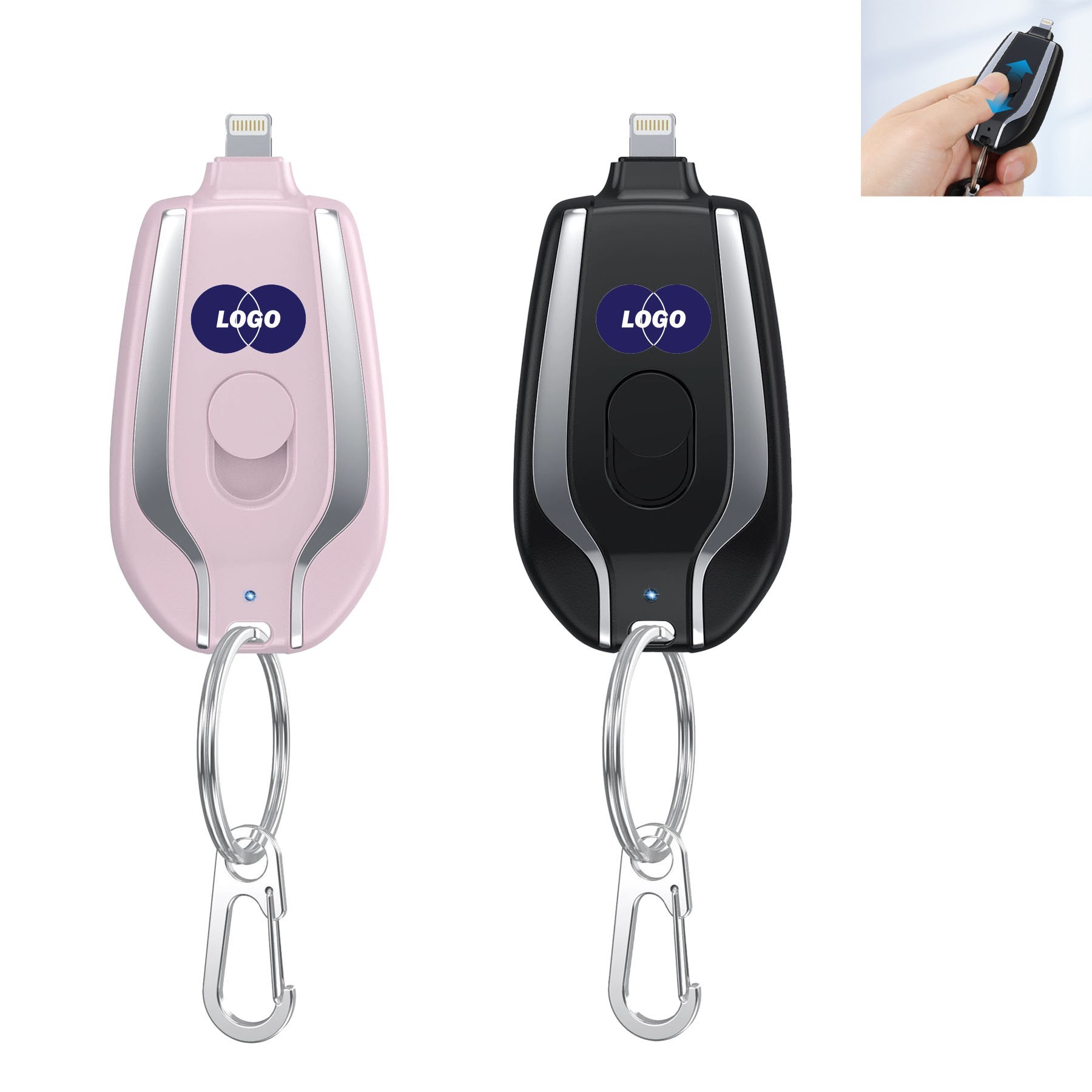 Portable Power Bank With Keychain
