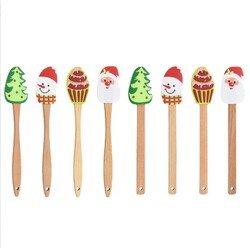 Christmas Silicone Rubber Spatula Set