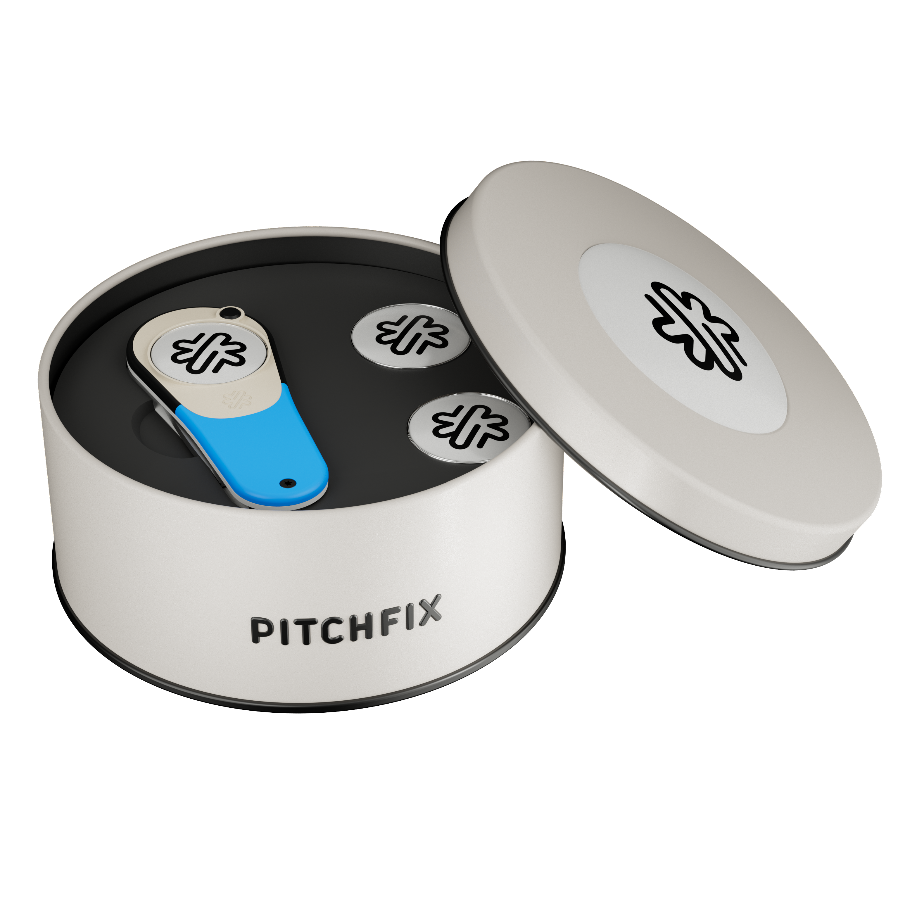 Pitchfix XL Golf Divot Tool in Round Tin 15