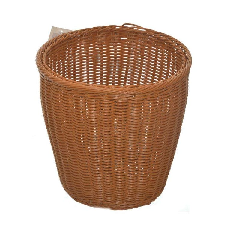 Plastic Basket Trash Bins - Brown 3