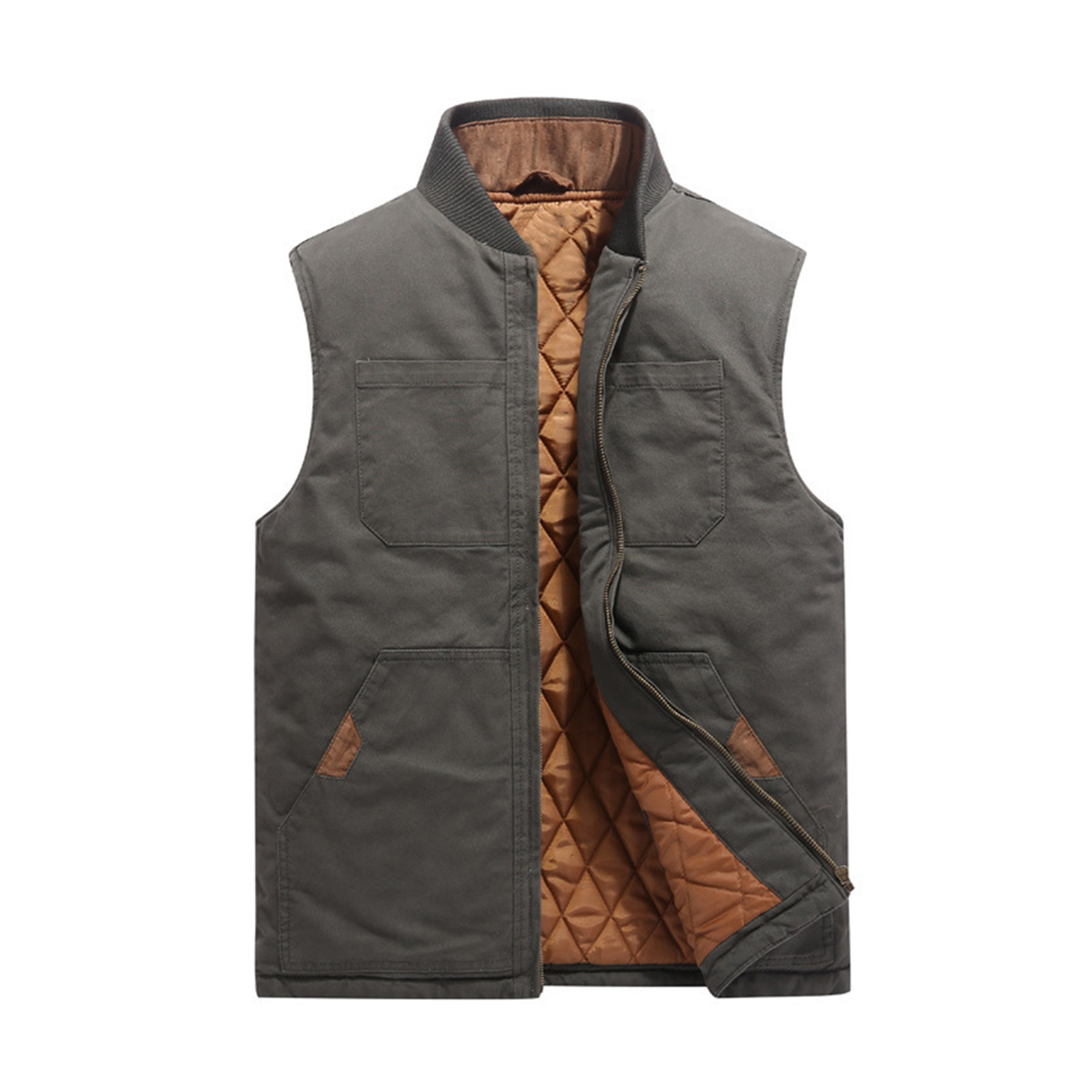 Casual Multi Pocket Vest Baseball Jacket 25