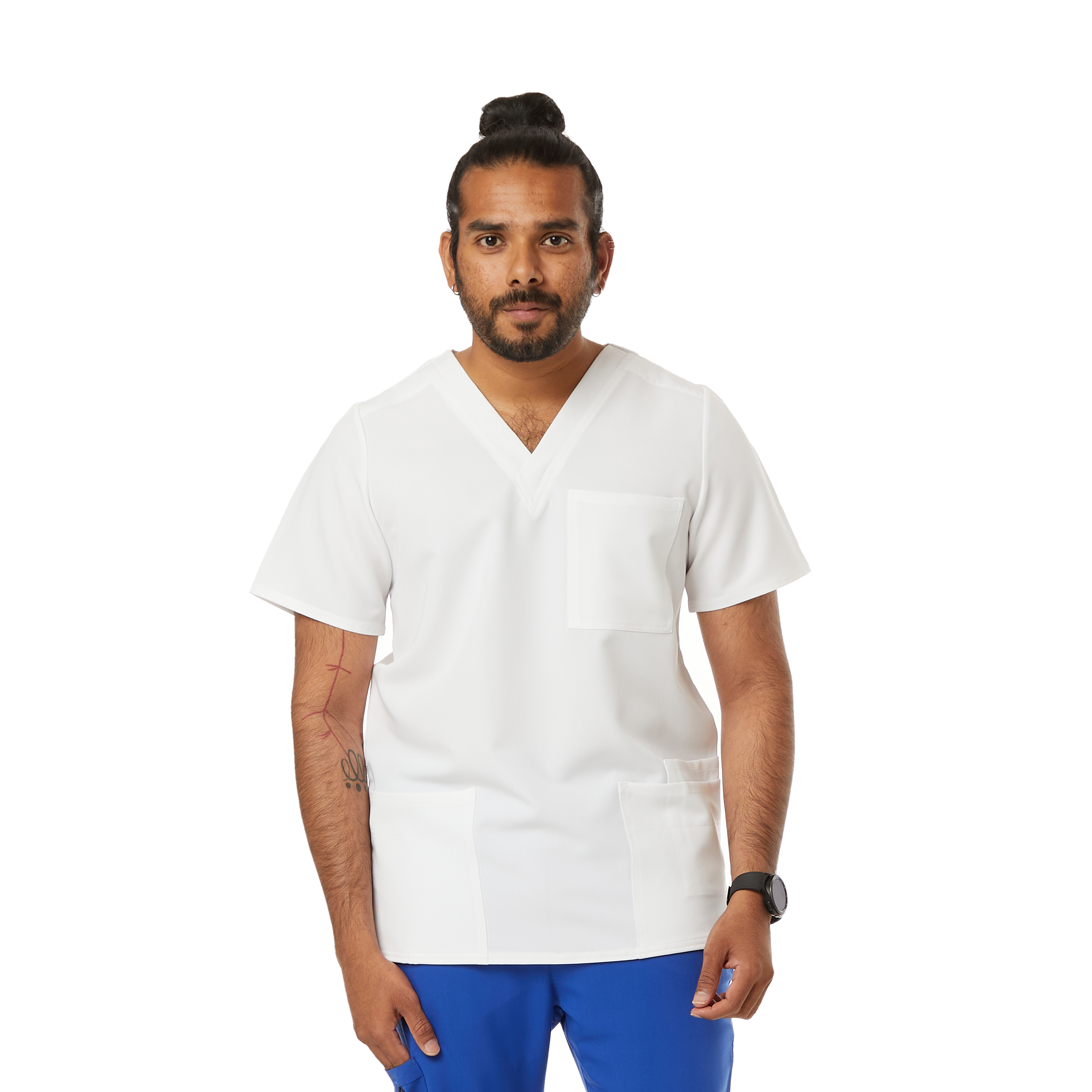 Spectrum's Mens WYND Multi-Pocket Scrub Top 11