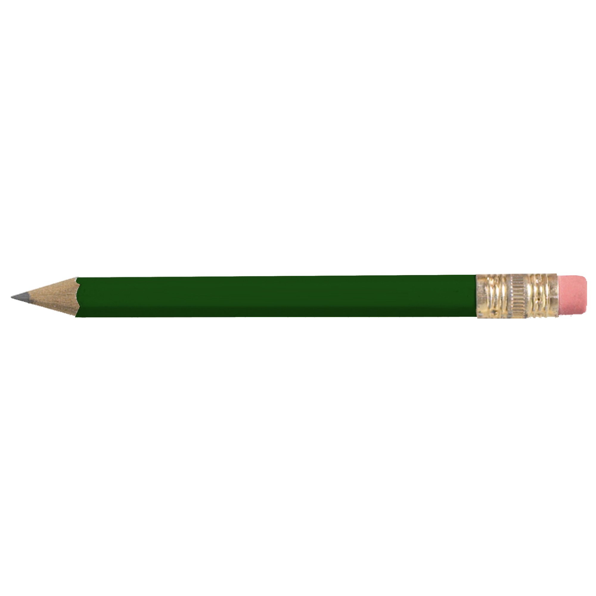 Hexagon Golf Pencil w/Eraser 13