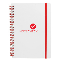 White Spiral Notebook (1 Color Imprint)