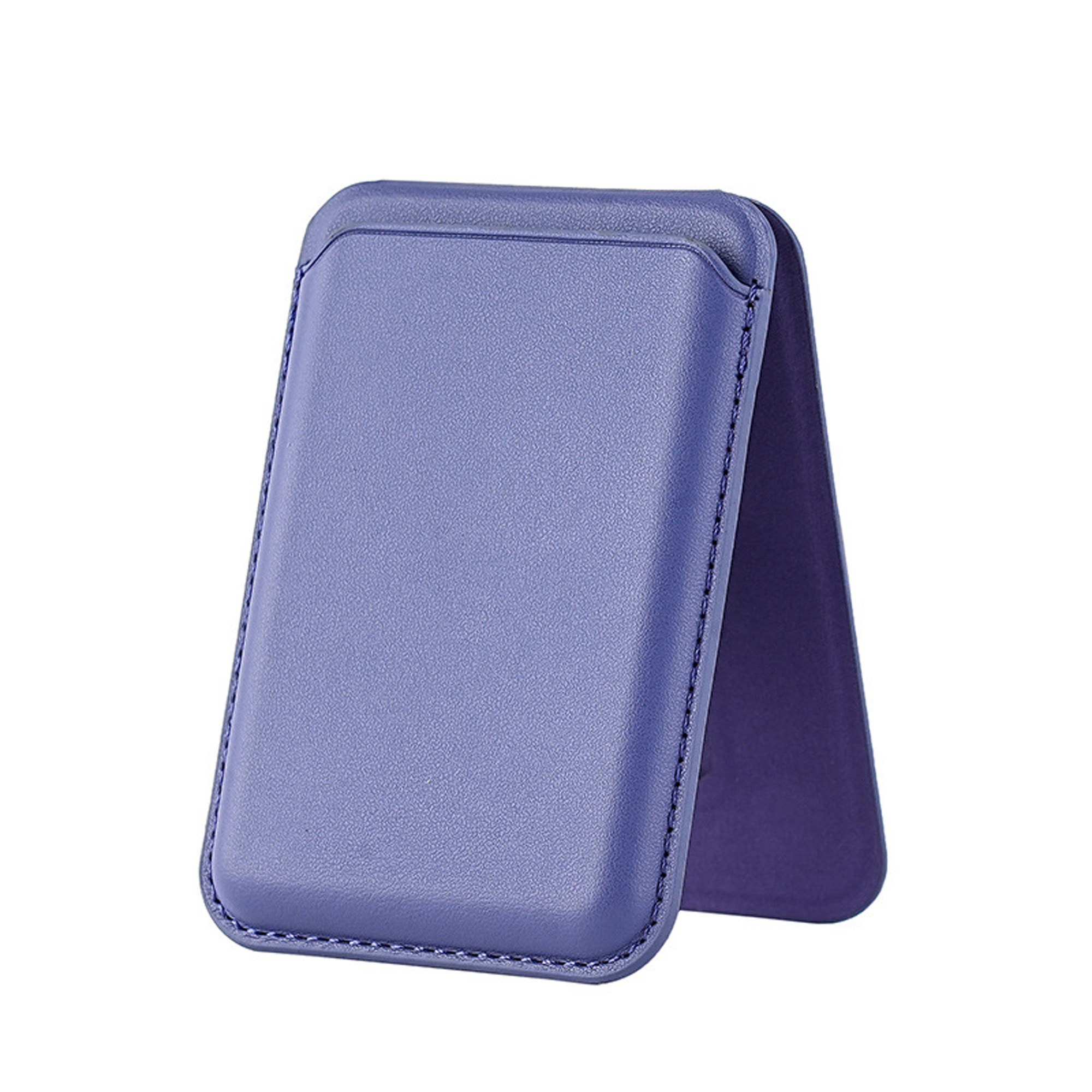 Magnetic Leather Card Holder Phone Stand Wallet 2-in-1 2