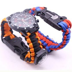 Survival Watch Wristband/Whistle