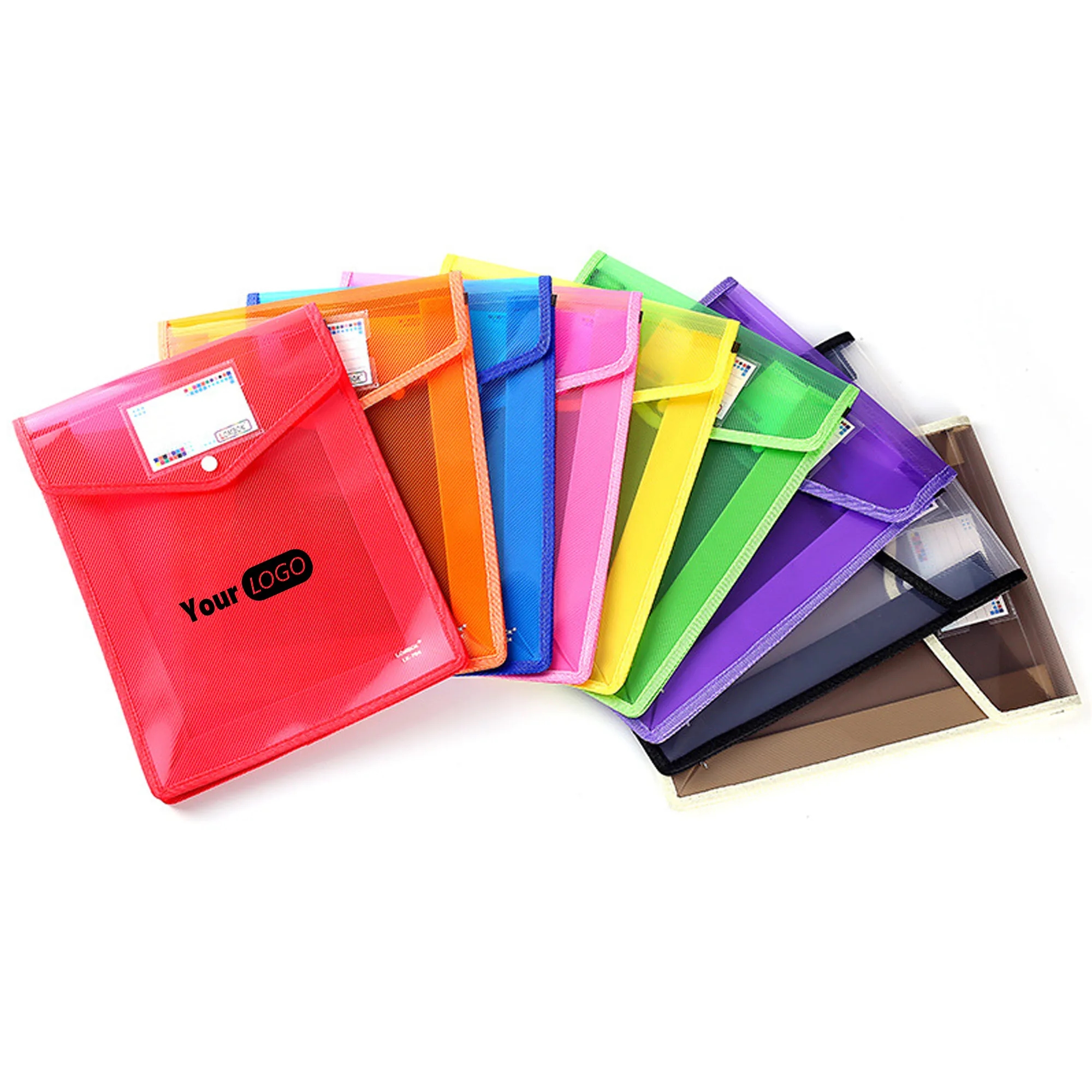 A4 Size Vertical Document Storage Bag with Snap Button 13
