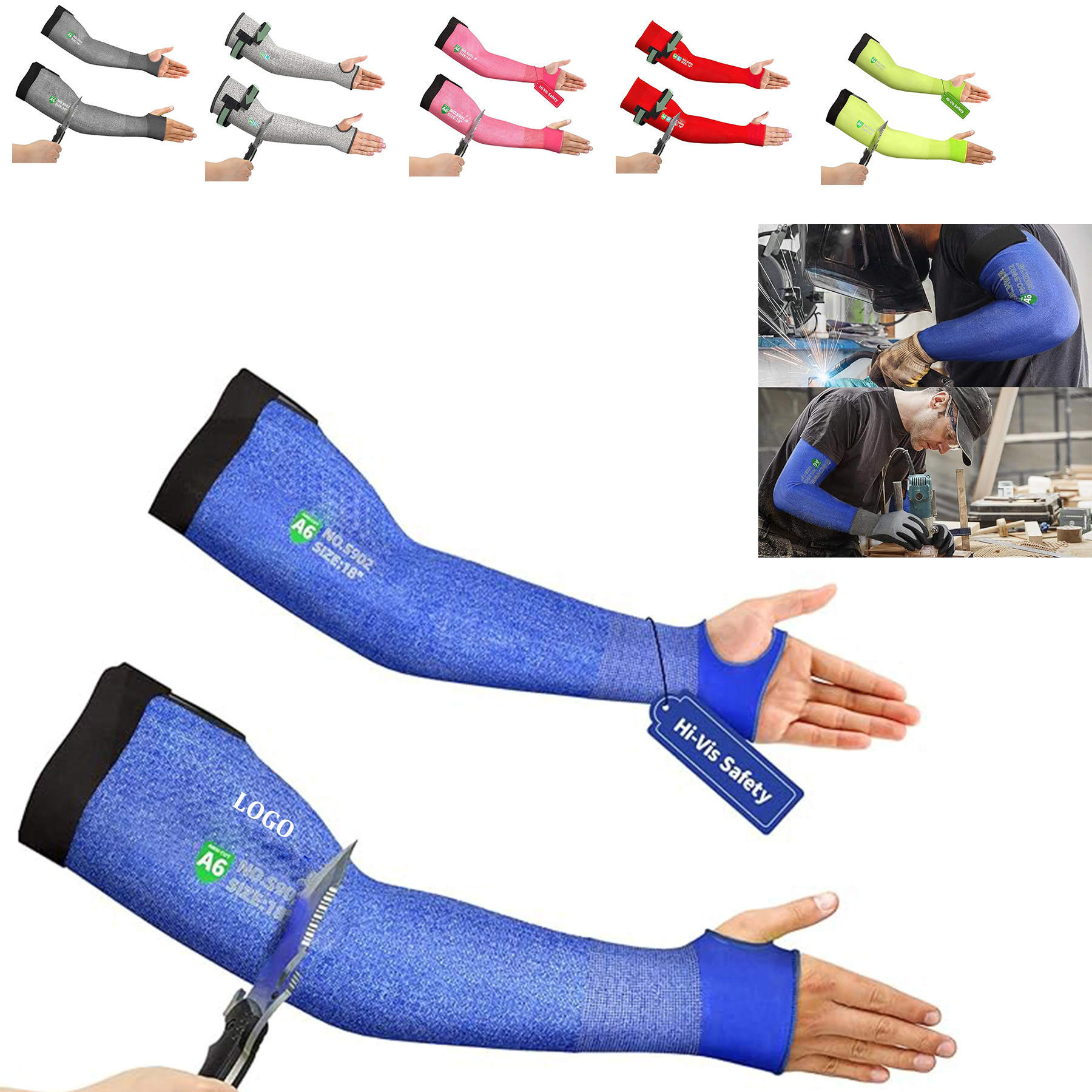 Unisex Cut Resistant Arm Sleeves 16