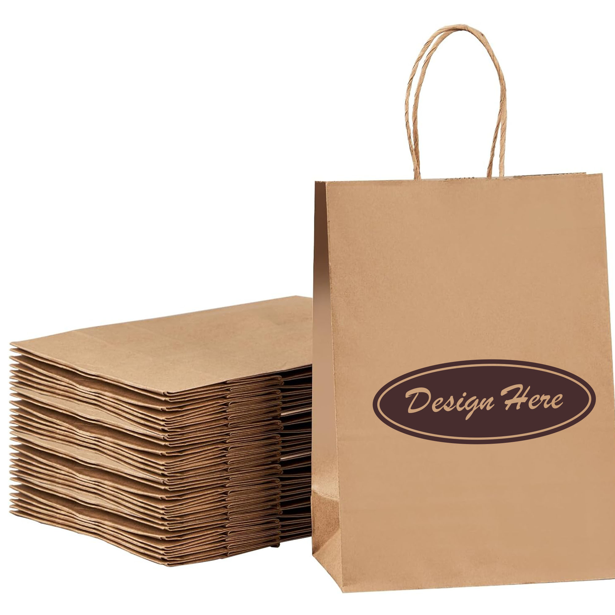 High-Quality Paper Bags with Handles for Party & Gift Use