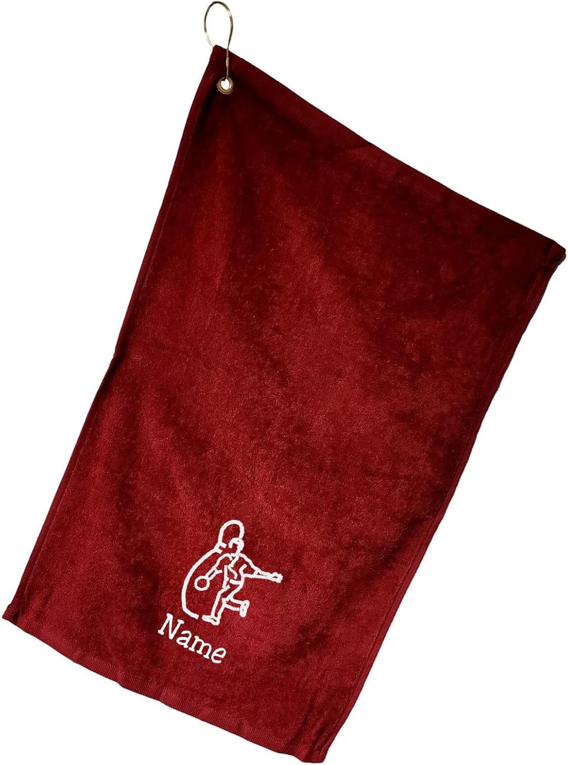 11"x18" Cotton Golf Towel W/ Hook 9