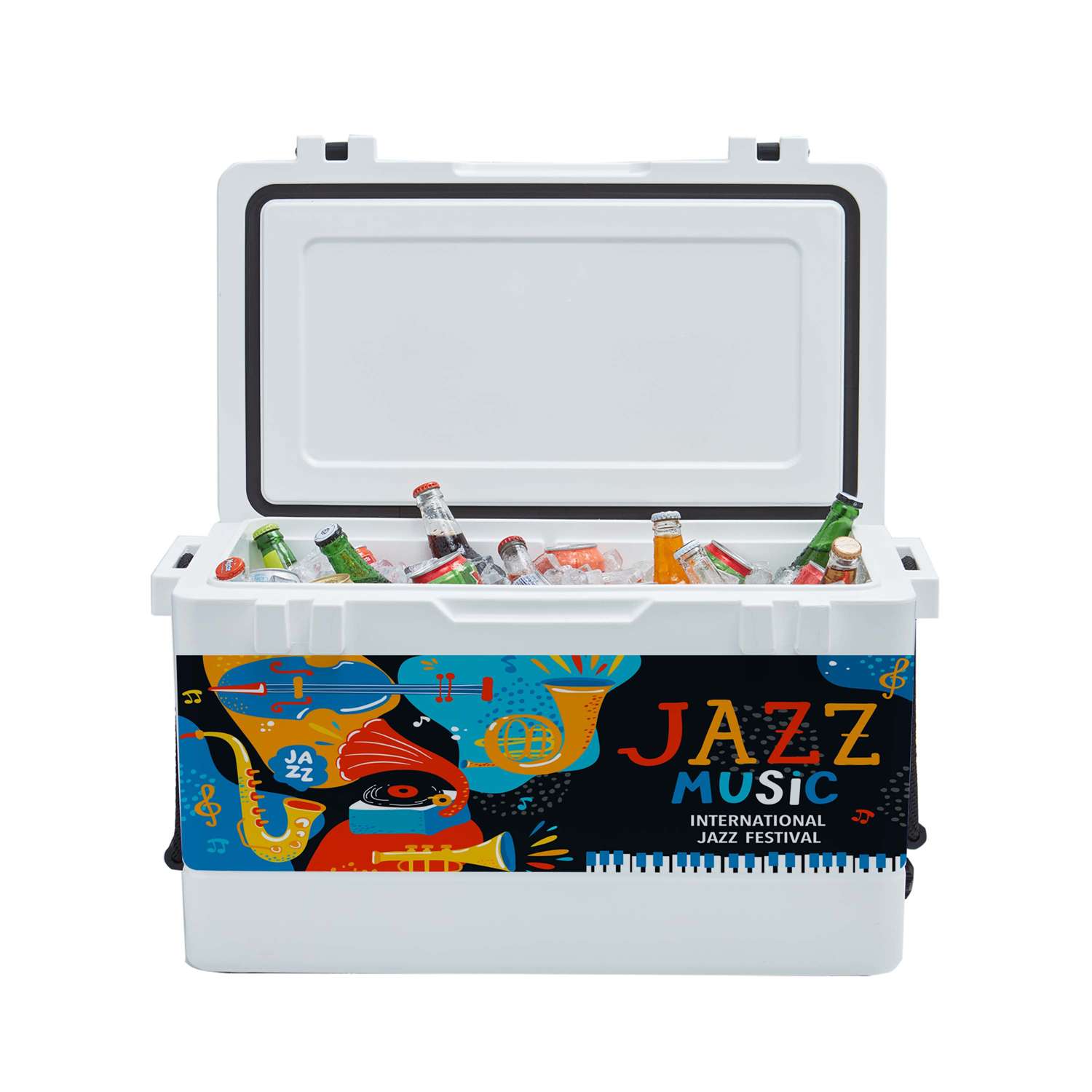 54QT Rotomolded Cooler, Wrap Graphic w/ Lid Decal 7