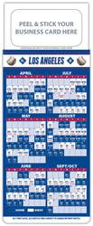 Baseball Schedule Magnet - Peel and Stick Business Card (3.5x9)