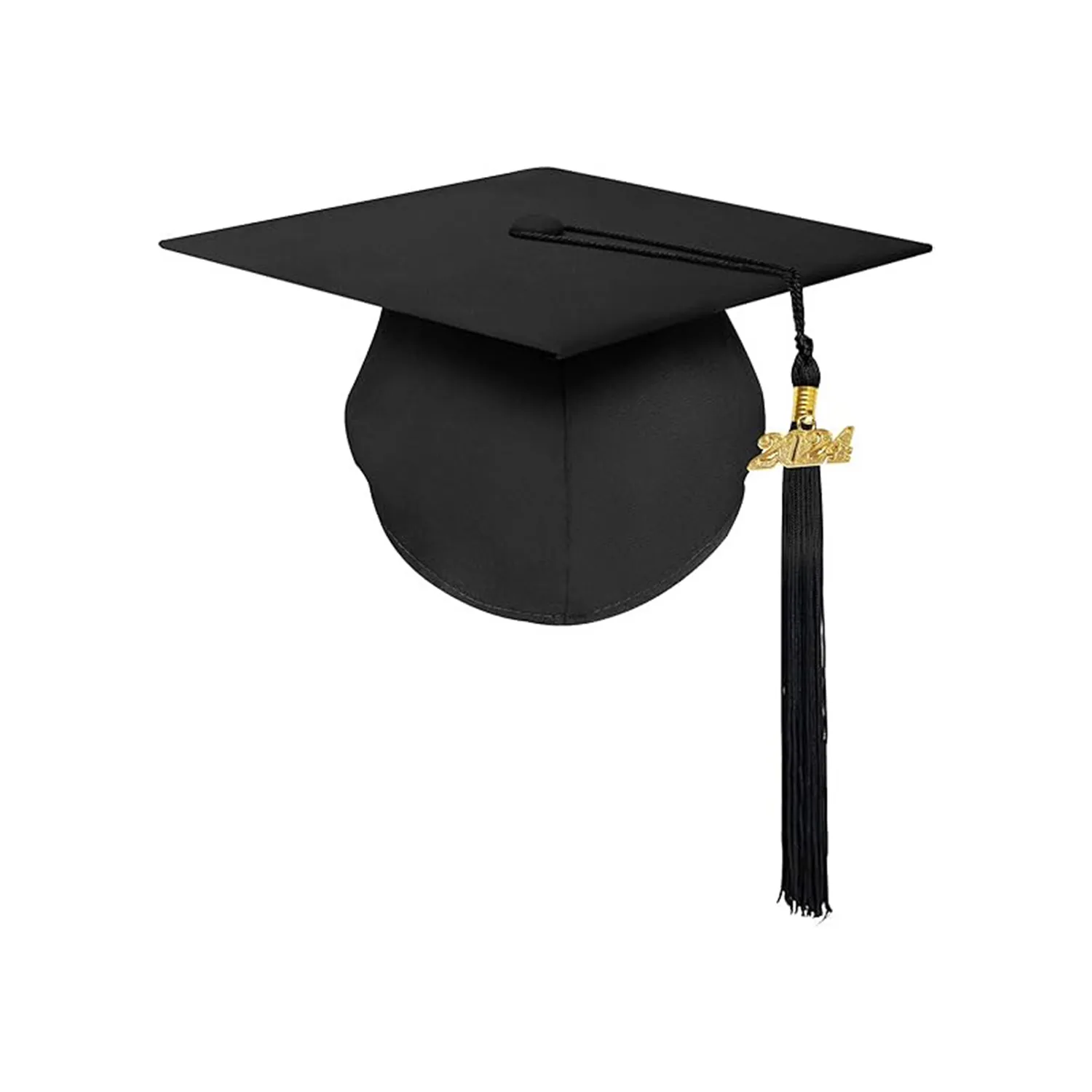 Classic Polyester Graduation Cap with 2024 Charm 11