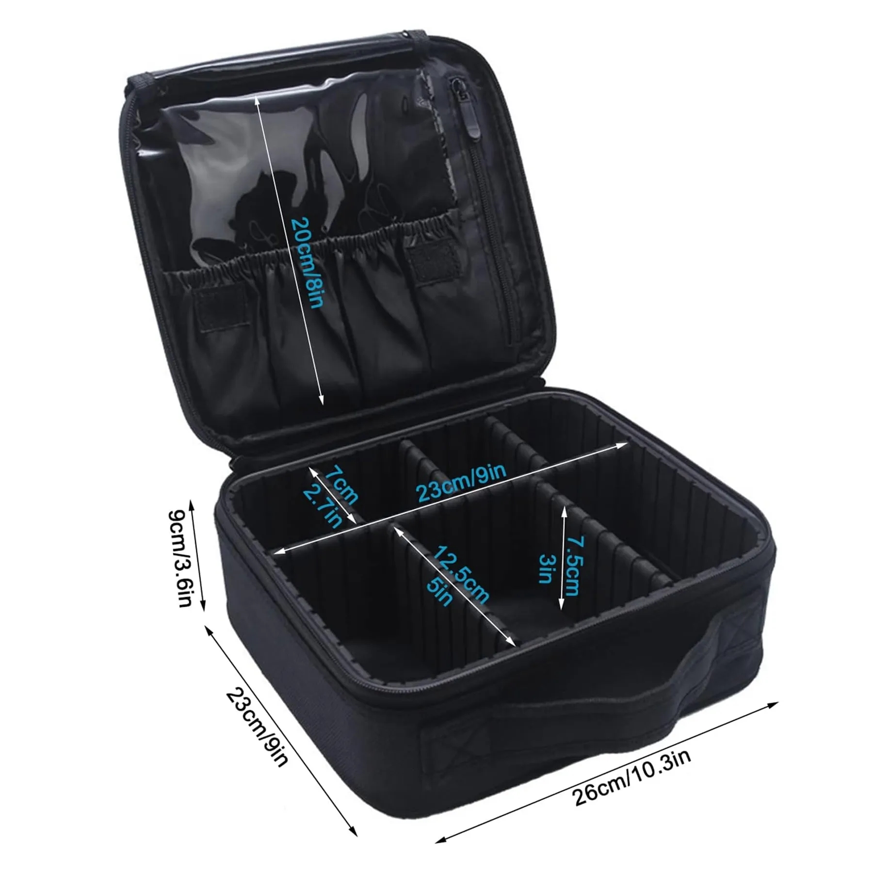 Travel Cosmetic Bag Portable Jewelry Organizer 10