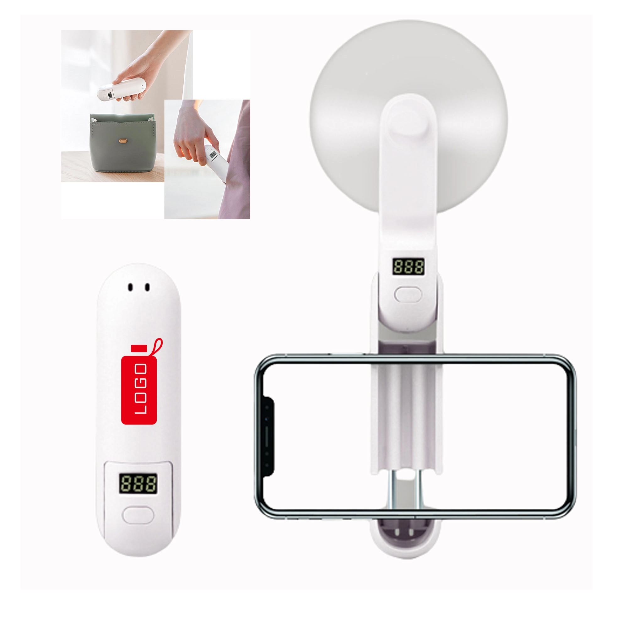 Portable USB Rechargeable Foldable Fan