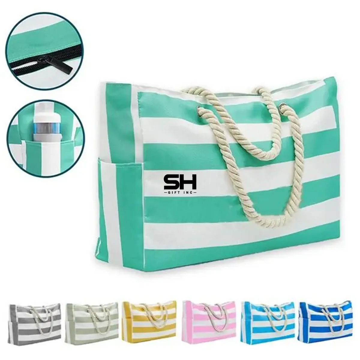Waterproof Large Beach Tote Bag Summer Sand Proof Picnic