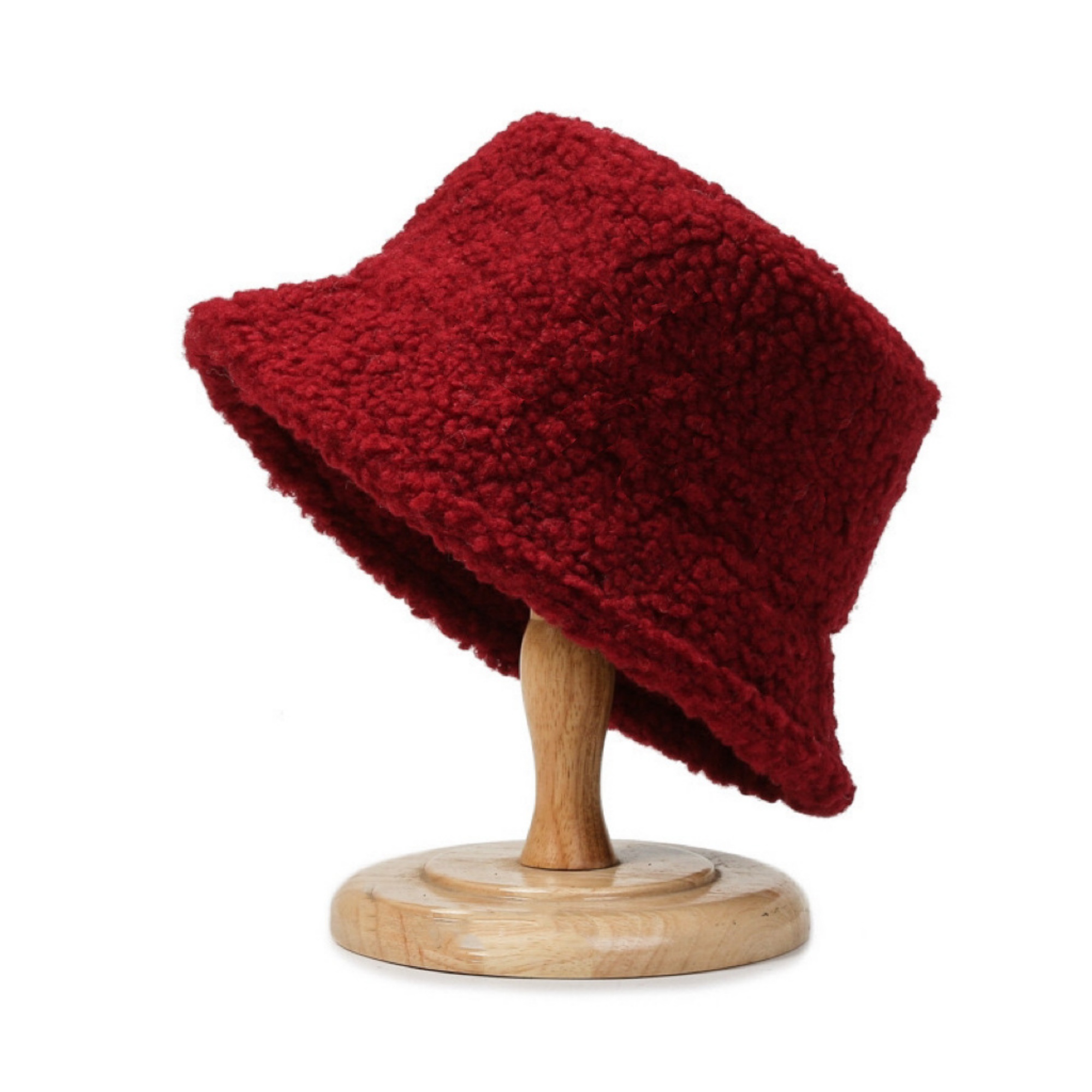 Soft Sherpa Fleece Bucket Hat for Women Winter Style 14