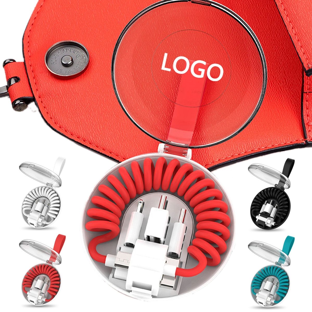 Round Spring Charger Cable
