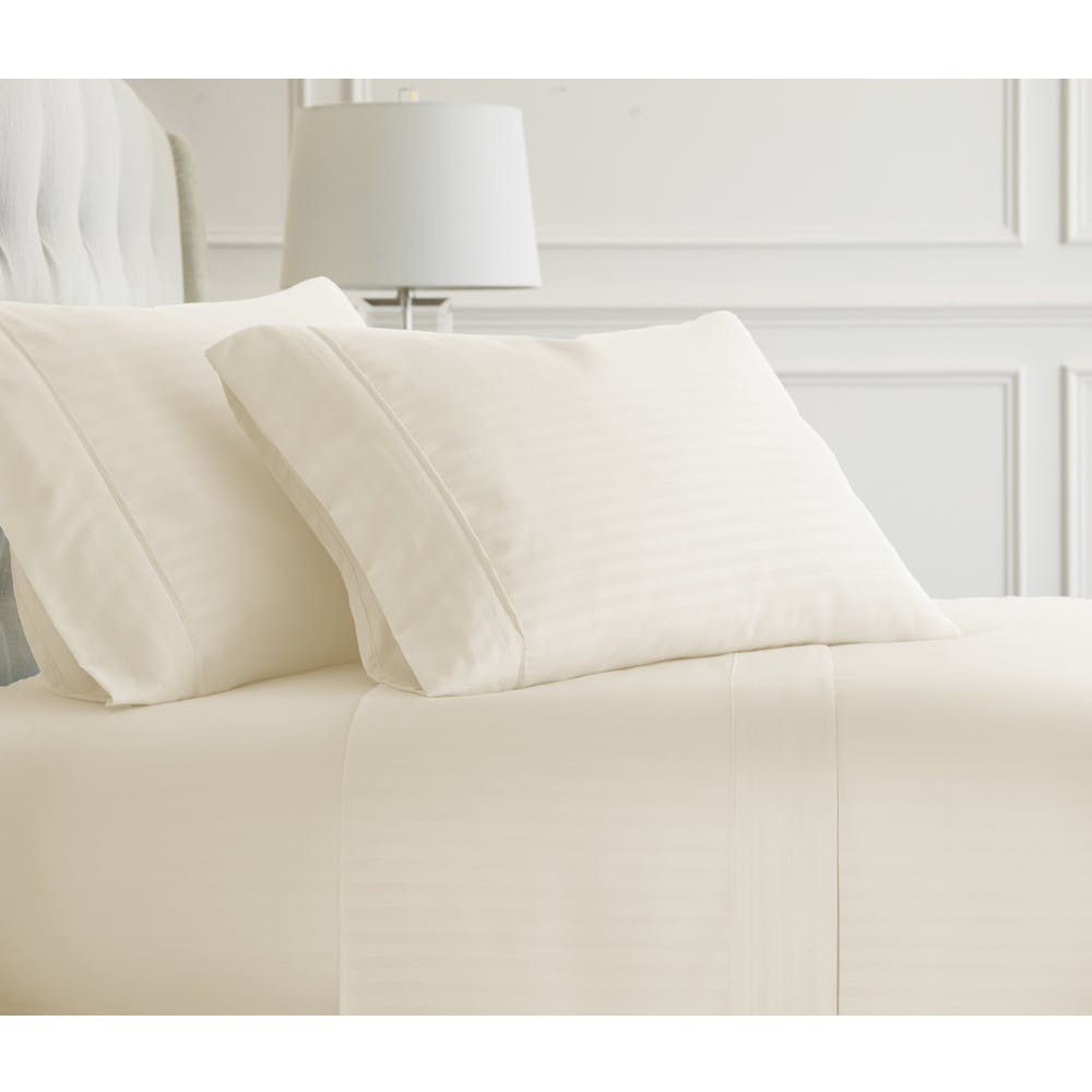 Embossed Sheet Sets - Ivory Twin Stripe Design 3 Set 3