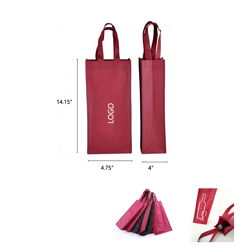 Single Portable Durable Nonwoven Wine Bag