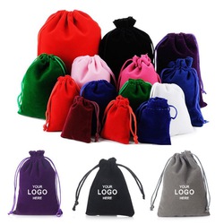 Drawstrings Velvet Gift Bags