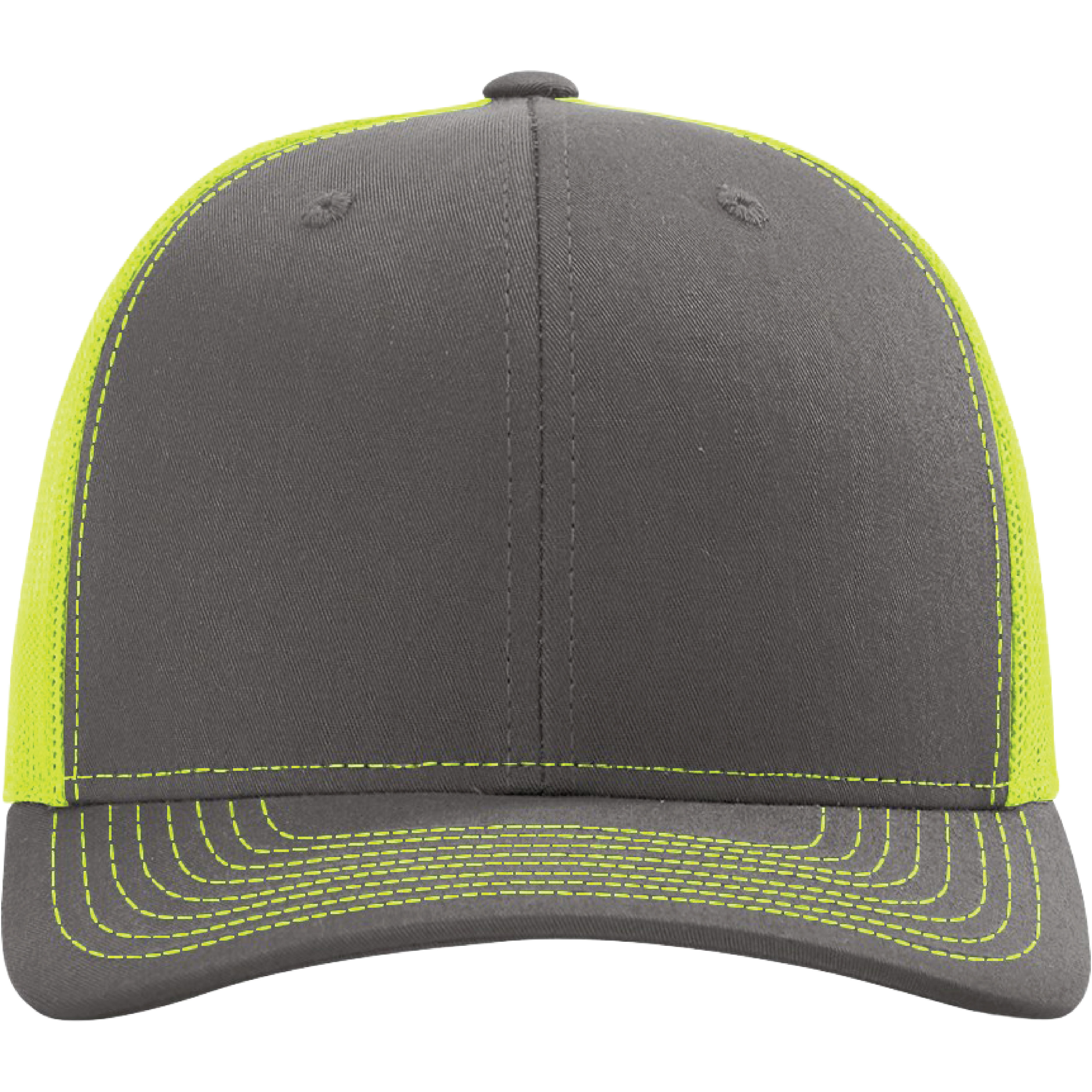 Richardson 112 6-Panel Snapback Trucker Hat w/Leatherette Adhesive Patches or Embroidery 313