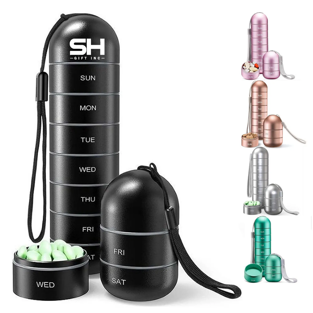 Waterproof Detachable Weekly Pill Organizer Box