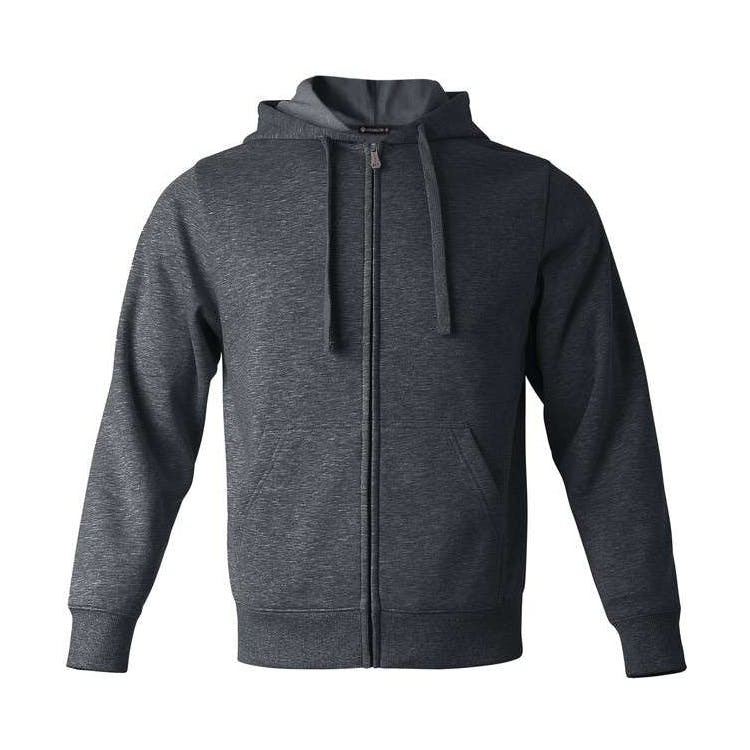 Fleece Full Zip Hoodies - Size 2XL Dk Gray, custom hoodie or sweatshirt with logo imprint 3