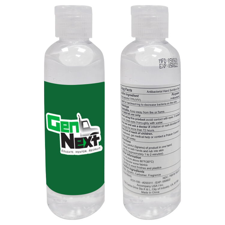 3.4 oz Full Color Hand Sanitizer Bottle 9