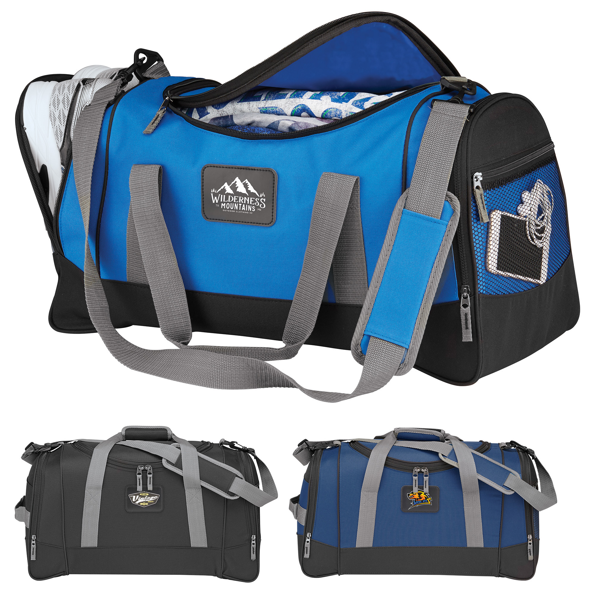 Deluxe Travel Duffel Bag-Sports, Gym, Travel - 22", 600D Polyester