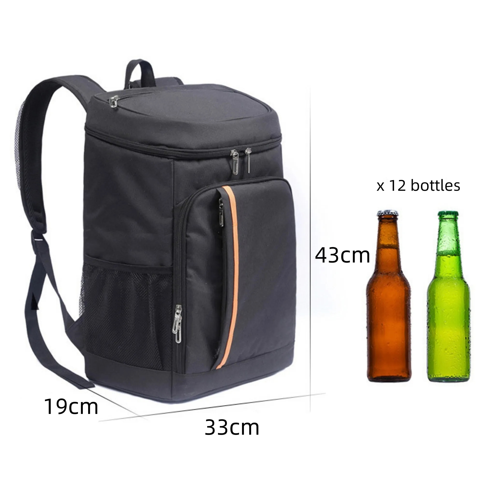 Lightweight Insulated Backpack Cooler Leak-Proof Lunch Bags 8