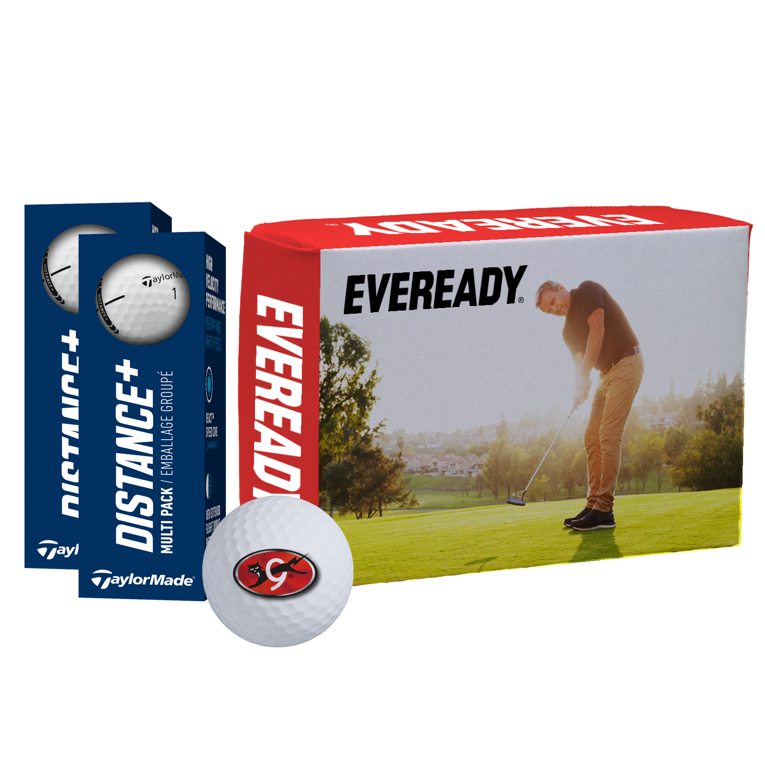 TaylorMade Distance + Golf Balls in Custom Half Dozen Box 5