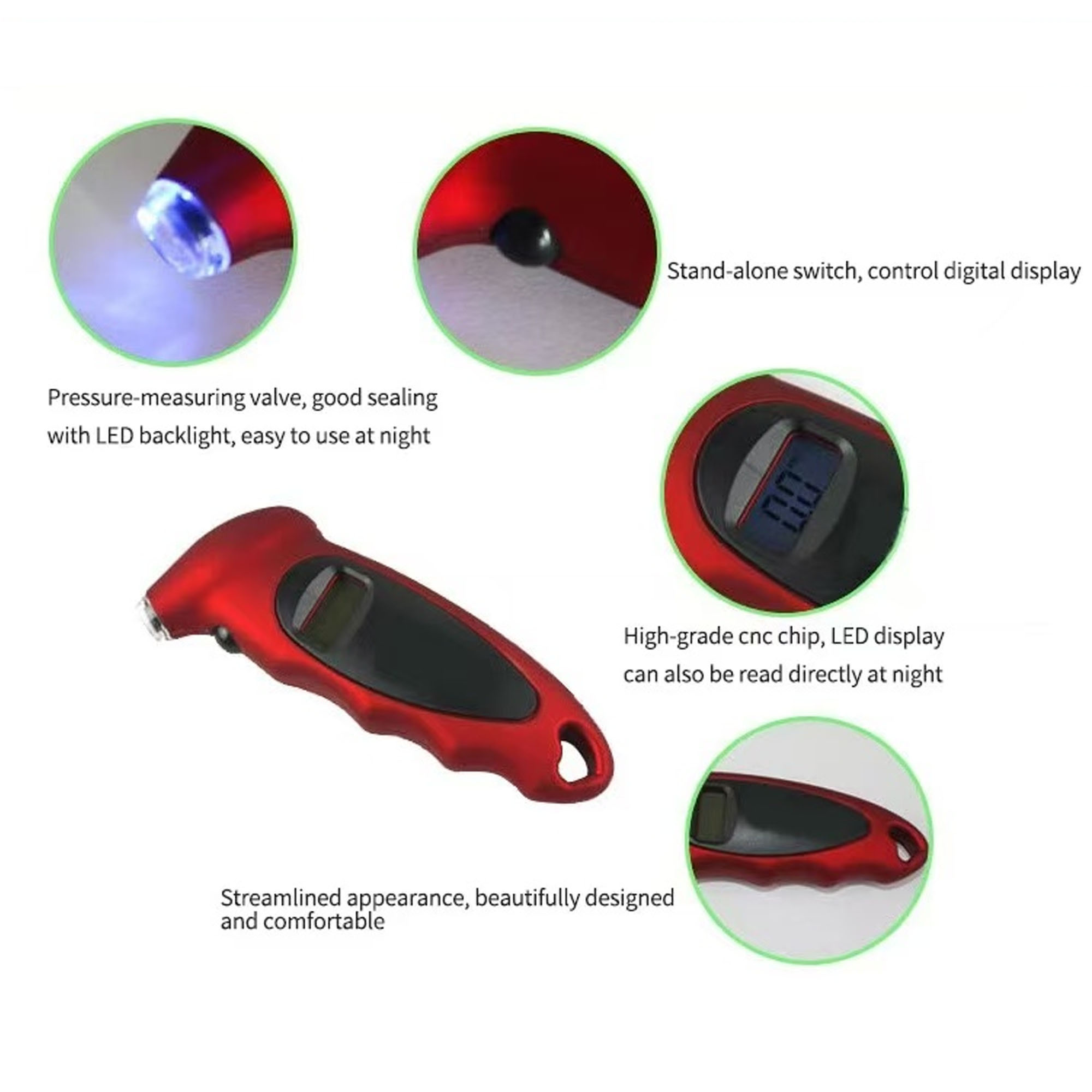 Digital Tire Pressure Gauge for Autos ?C Accurate and Reliable 7