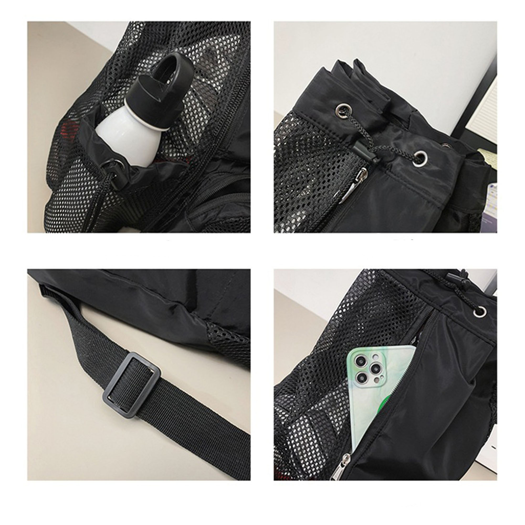 Mesh Drawstring Backpack with Wet Bag 7