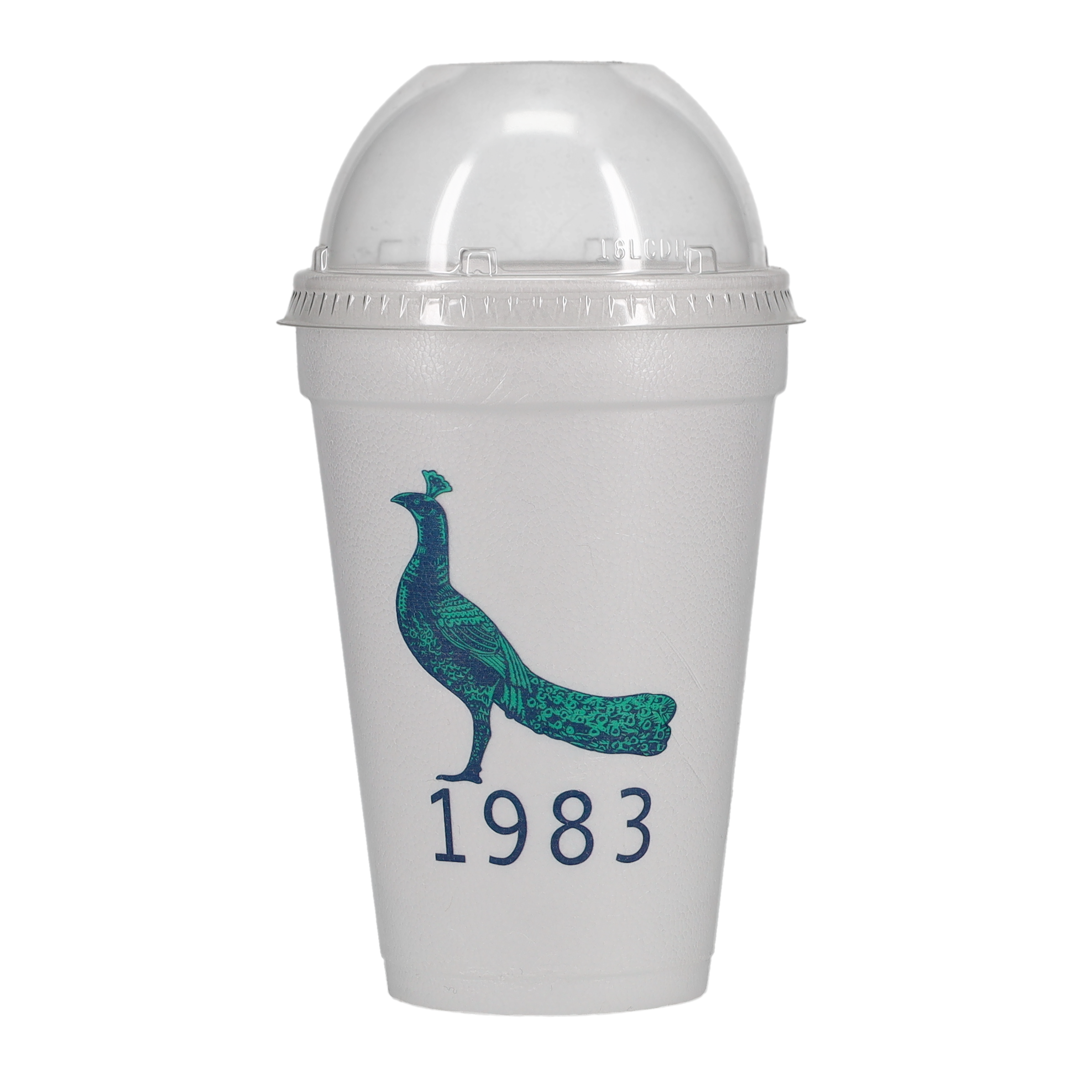 14/16/20/24 oz Foam Cup Open Domed Lid Clear 7