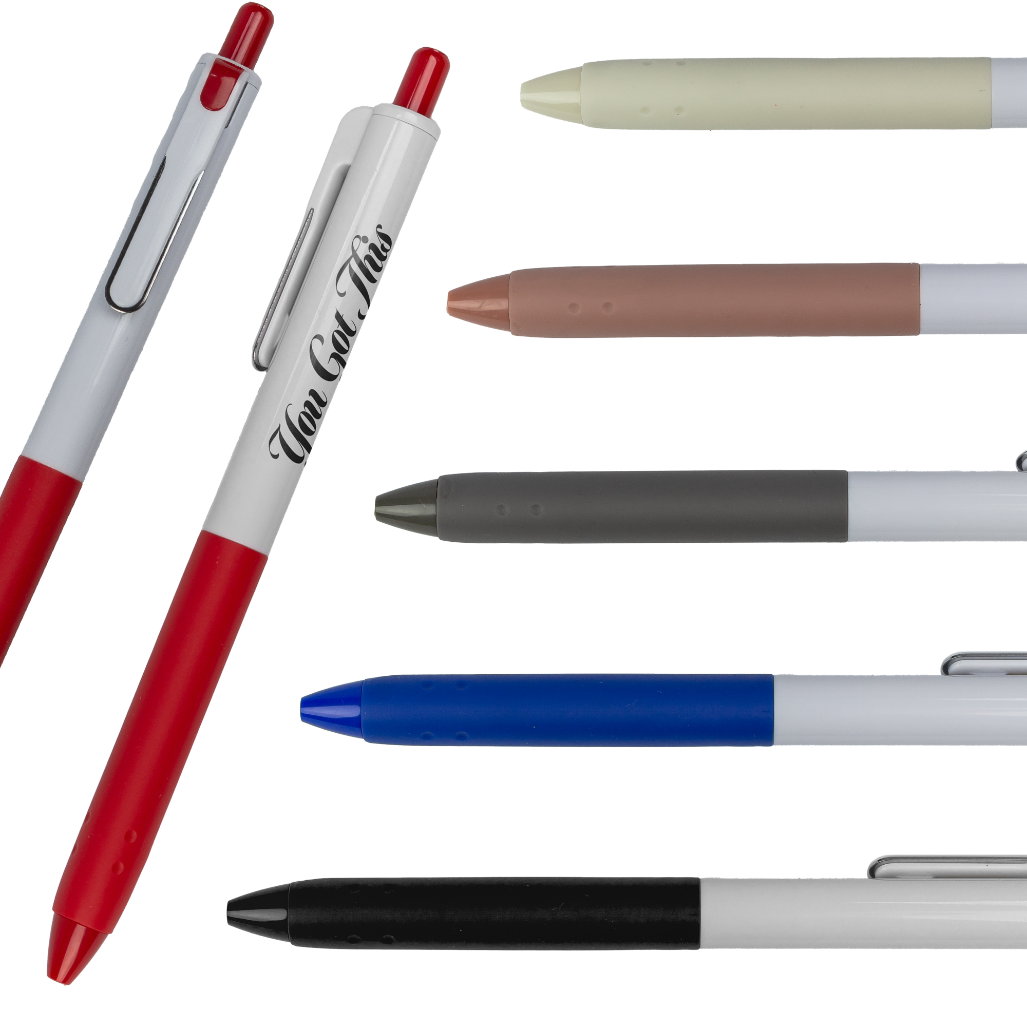 Recycled 2-Tones Pen with Long Soft Grip