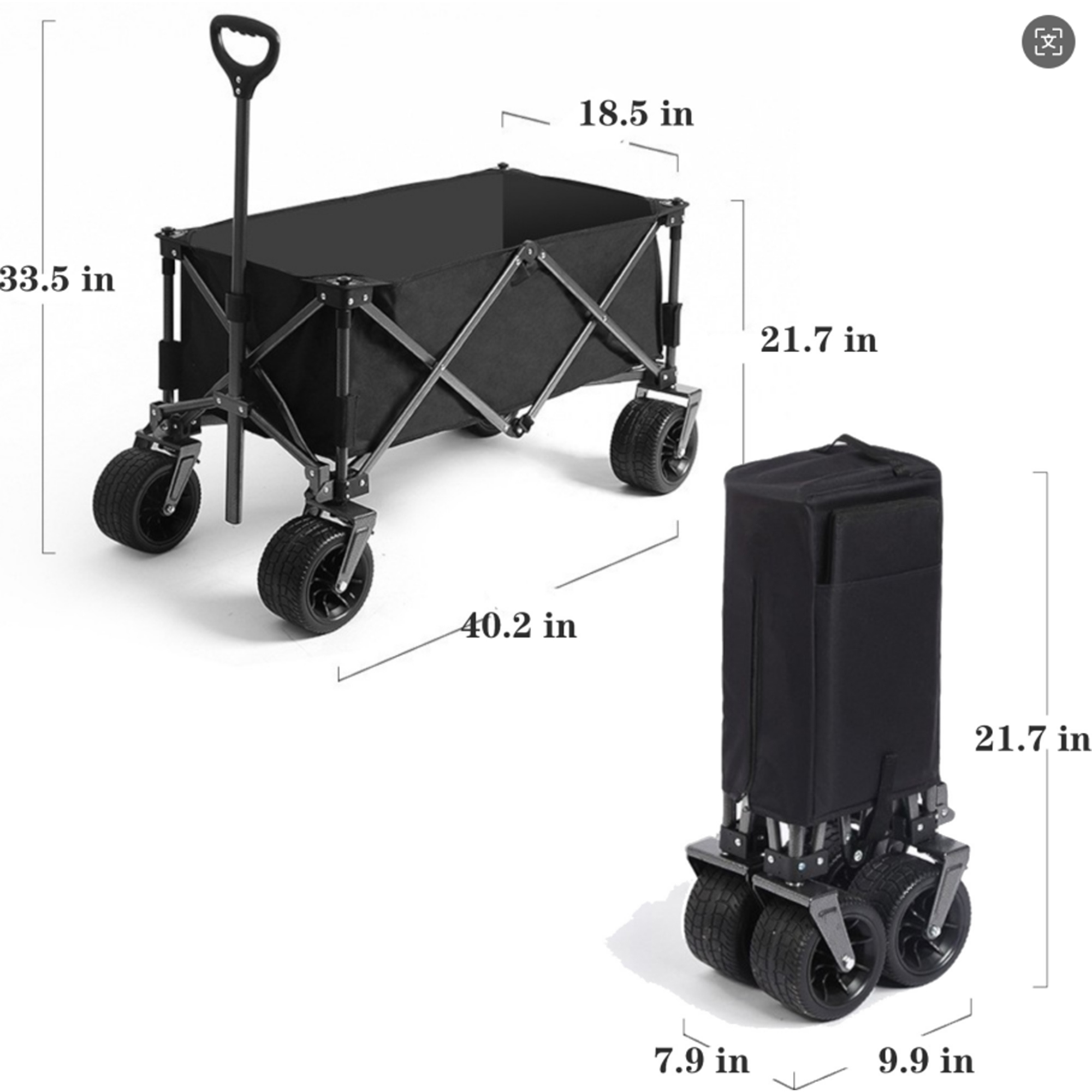 Portable Foldable Cargo Truck Trolley Camping Cart 6