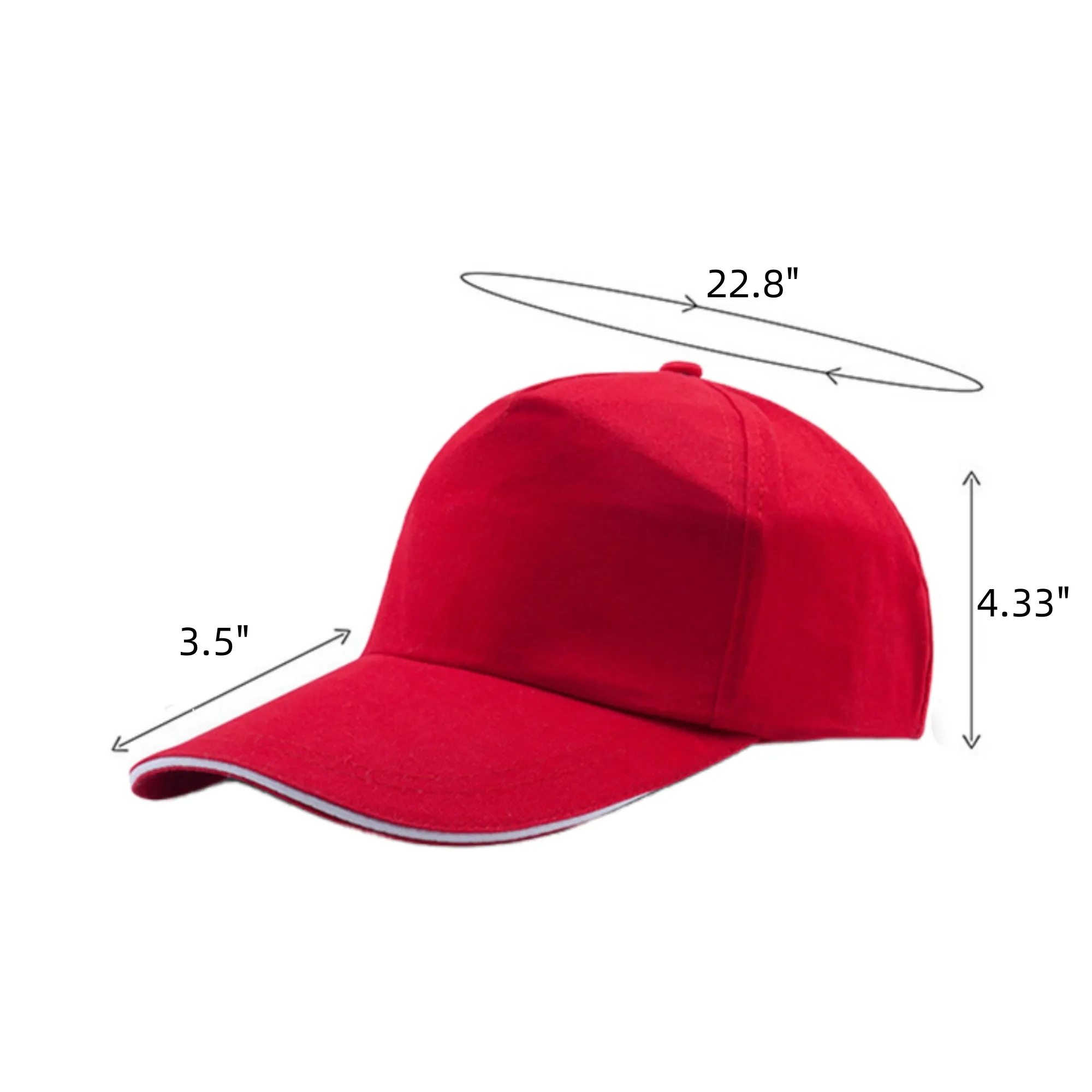 5 Panel Pure Cotton Baseball Caps 27