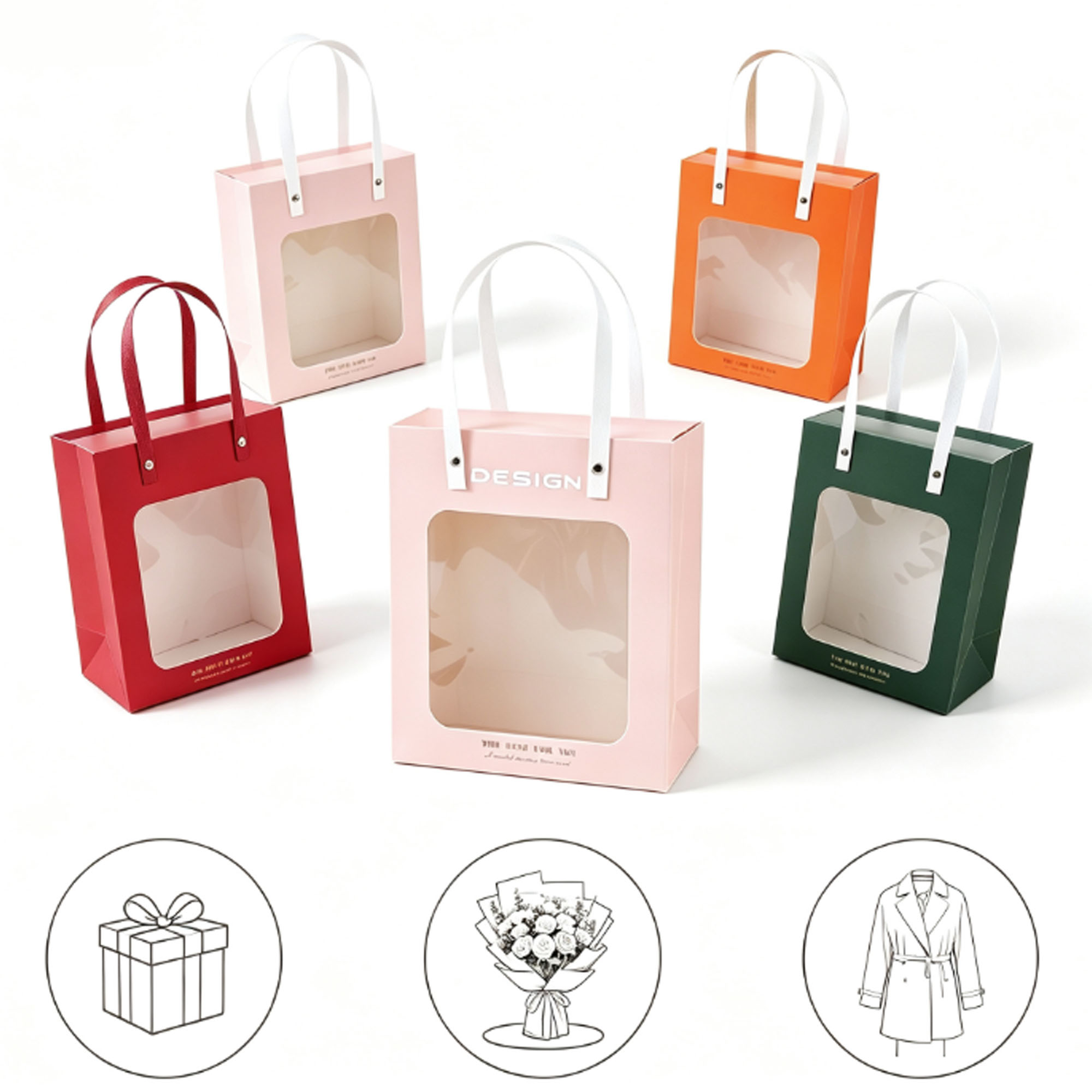 Transparent Display Window Gift Bag 2