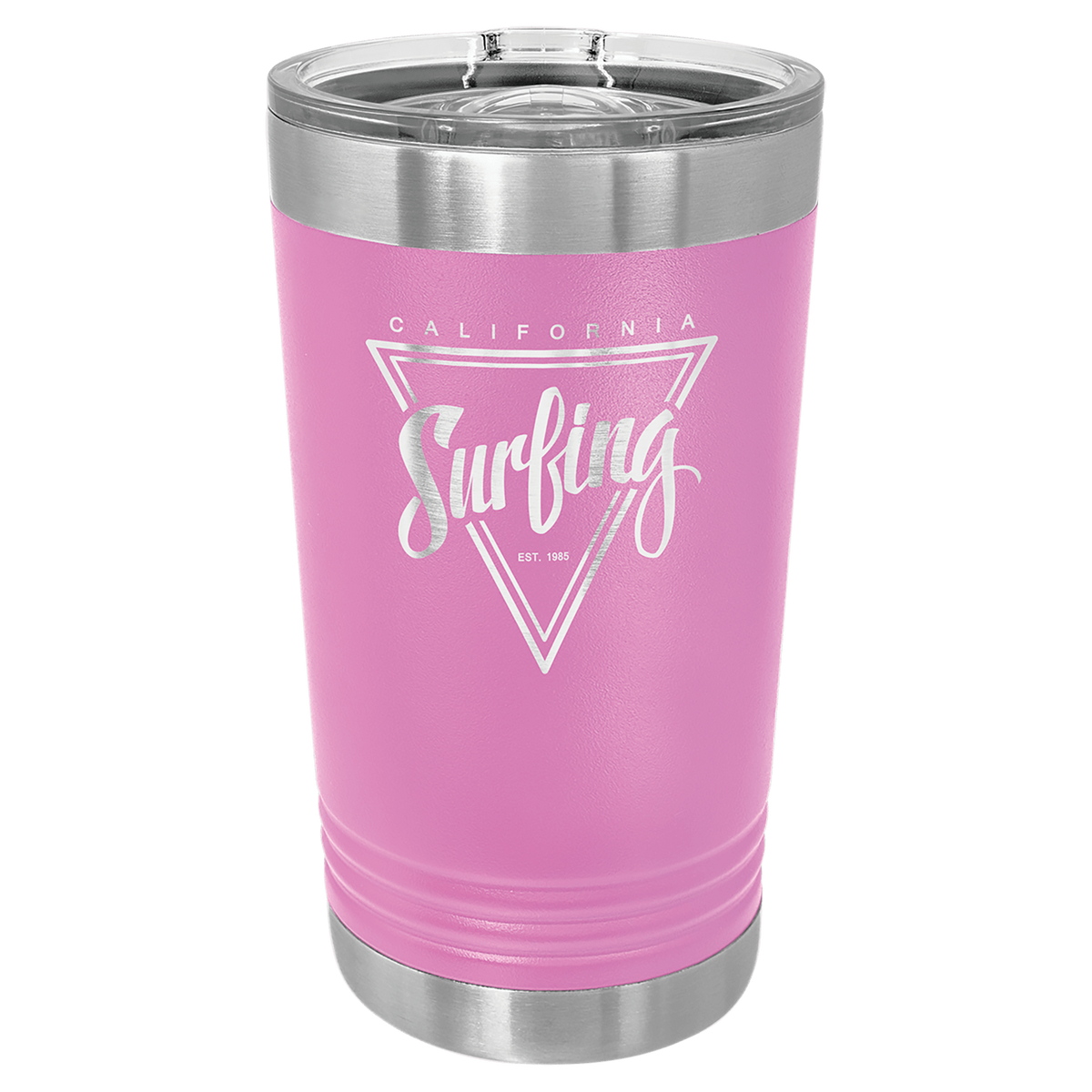 Polar Camel Light Purple 16 oz. Pint with Slider Lid 3